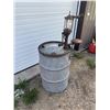Image 1 : 45 gallon, Imperial Oil barrel c/w rare glass cylinder oil pump