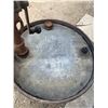 Image 3 : 45 gallon, Imperial Oil barrel c/w rare glass cylinder oil pump