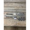 Image 1 : 2 - W400 diesel chrome badges