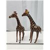 Image 3 : 2 Giraffe figurines - Feels like pleather - 18" & 19"H