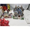 Image 2 : Christmas items - Lighted village houses, décor and picture