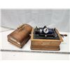 Image 1 : Antique "Edison" single cylinder gramophone, in wooden case