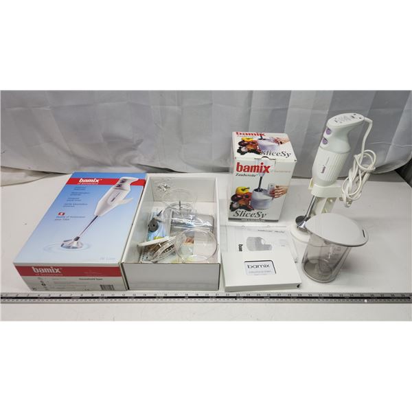 Bamix universal wand mixer, c/w accessories