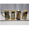 Image 6 : 4 Decorative beer steins