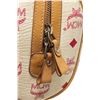 Image 6 : MCM Duffle Mini In White/Tan Coated Canvas Shoulder Bag