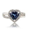 Image 1 : 2.11 ctw Blue Sapphire and 0.27 ctw Diamond Platinum Ring