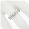 Image 3 : NEW Custom Made Platinum 1.19 ctw Bezel Diamond 5 Stone Classic Wedding Band Rin