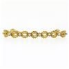 Image 5 : Vintage 18k Gold 1.51 ctw Diamond Twisted Wire Open Puffed Link Statement Bracel