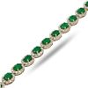 Image 2 : 18.82 ctw Emerald and 10.47 ctw Diamond 14K Yellow Gold Necklace