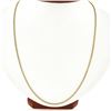 Image 1 : NEW 14K Yellow Gold 24" Long 1.6mm Rounded Beveled Box Link Chain Necklace