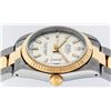 Image 8 : Rolex Ladies Quickset Midsize 31MM 18K Yellow Gold And Steel Silver Index Oyster