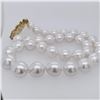 Image 2 : Pearl and Diamond Necklace - 14KT Yellow Gold