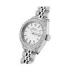 Image 3 : Rolex Ladies Stainless Steel Silver Index Steel Diamond Bezel Date Watch With Ro