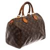 Image 3 : Louis Vuitton Brown Monogram Canvas Speedy 30 Satchel Bag