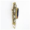 Image 5 : Vintage French 14k Gold Hand Painted Portrait Detailed Pearl Pin Brooch Pendant