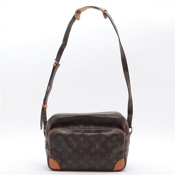 Louis Vuitton Brown Monogram Canvas Leather Nil Crossbody Bag