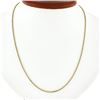 Image 1 : NEW 14K Yellow Gold 18" Long 1.6mm Rounded Beveled Box Link Chain Necklace