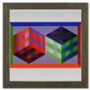 Image 1 : Tridim - J de la serie Hommage A L'Hexagone by Vasarely (1908-1997)