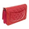 Image 3 : Chanel Pink Quilted Patent Leather Wallet on Chain