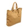 Image 3 : Prada Beige Grained Leather Vitello Daino Large Convertible Shopper Tote Bag