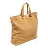 Image 4 : Prada Beige Grained Leather Vitello Daino Large Convertible Shopper Tote Bag