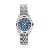 Image 2 : Rolex Ladies Quickset Stainless Steel Blue Roman 18K White Gold Diamond & Ruby B