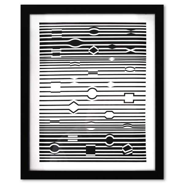 Markab de la serie Ondulatoires by Vasarely (1908-1997)