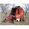 Image 1 : Hesston 5540 Round Baler - Working - Serial Number R5543258 - 1981 Model - With Gathering Wheels - H