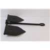 Image 3 : Vintage 12 Pound Steel / Iron Boat Anchor - Repainted