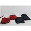 Image 1 : (20+) Cloth Christmas Table Serviettes Napkins: Tartan Themed Table Cloth & Matching Napkins