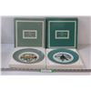 Image 1 : (2) Avon Christmas Plates in Box: 1978 Trimming the Tree & 1980 Country Christmas