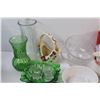 Image 2 : (20+) Lot of Glass Pottery Metal Dishes Vases Bowls Decorative Items