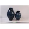 Image 1 : (2) Cased Decorative Cased Glass Vases With Factory Ground Tops