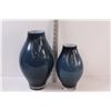 Image 2 : (2) Cased Decorative Cased Glass Vases With Factory Ground Tops