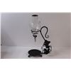 Image 3 : Decorative Black Iron & Glass Wine Decanter / Dispenser