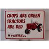 Image 2 : McCormick Farmall Fantasy Partial Wood Sign: Crops are Green Tractors are Red