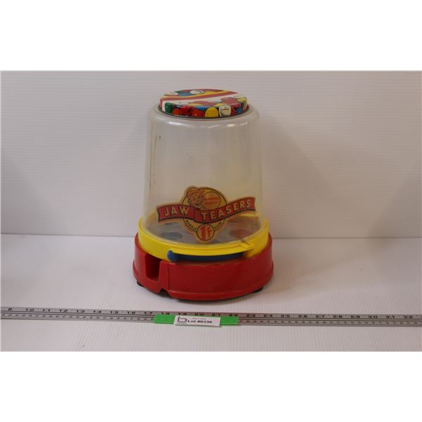 Vintage Teasers Gumball Plastic Metal Machine Bubble-gum Dispenser