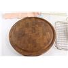 Image 4 : Wooden Cutting Board, Casserole Dish, Misc.