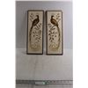 Image 1 : (2) FavorWare Chalkware Wall Hangings