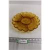Image 1 : Amber Glass Divided Dish