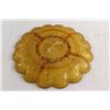 Image 4 : Amber Glass Divided Dish