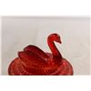 Image 2 : Red Swan Glass Trinket Dish