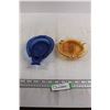 Image 1 : Orange Ashtray, Blue Souvenir Dish