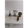 Image 1 : Base Metal Flower Holder, (2) Bells