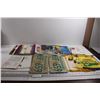 Image 1 : Pair of Saskatchewan License Plates, Assorted Booklets, (3) Banners, Misc.