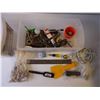 Image 2 : Sterilite (1) Drawer of Assorted Hardware and accessories