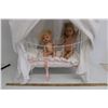 Image 4 : *Doll Crib on Wheels-Includes Dolls, Blankets and Pillows