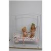 Image 6 : *Doll Crib on Wheels-Includes Dolls, Blankets and Pillows