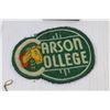 Image 2 : Carson College OWH Sew-On Patch - Vintage Brass Level - Signal Light Bulbs - Misc. Items