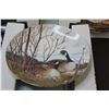 Image 2 : (3) Canadian Geese Collector Plates in Wooden Frames - By Donald Pense